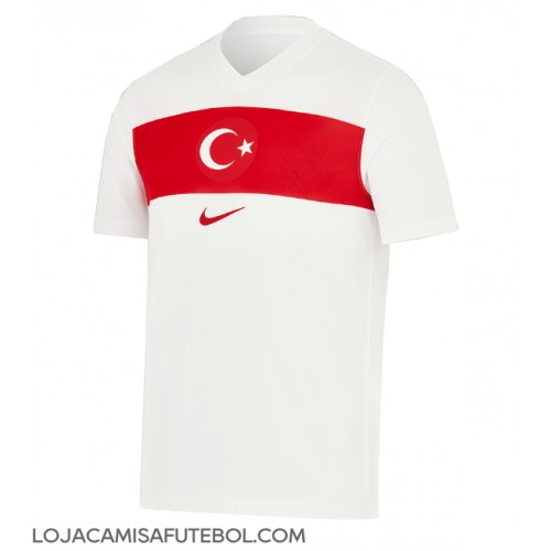 Camisa de Futebol Turkey Equipamento Principal Europeu 2024 Manga Curta